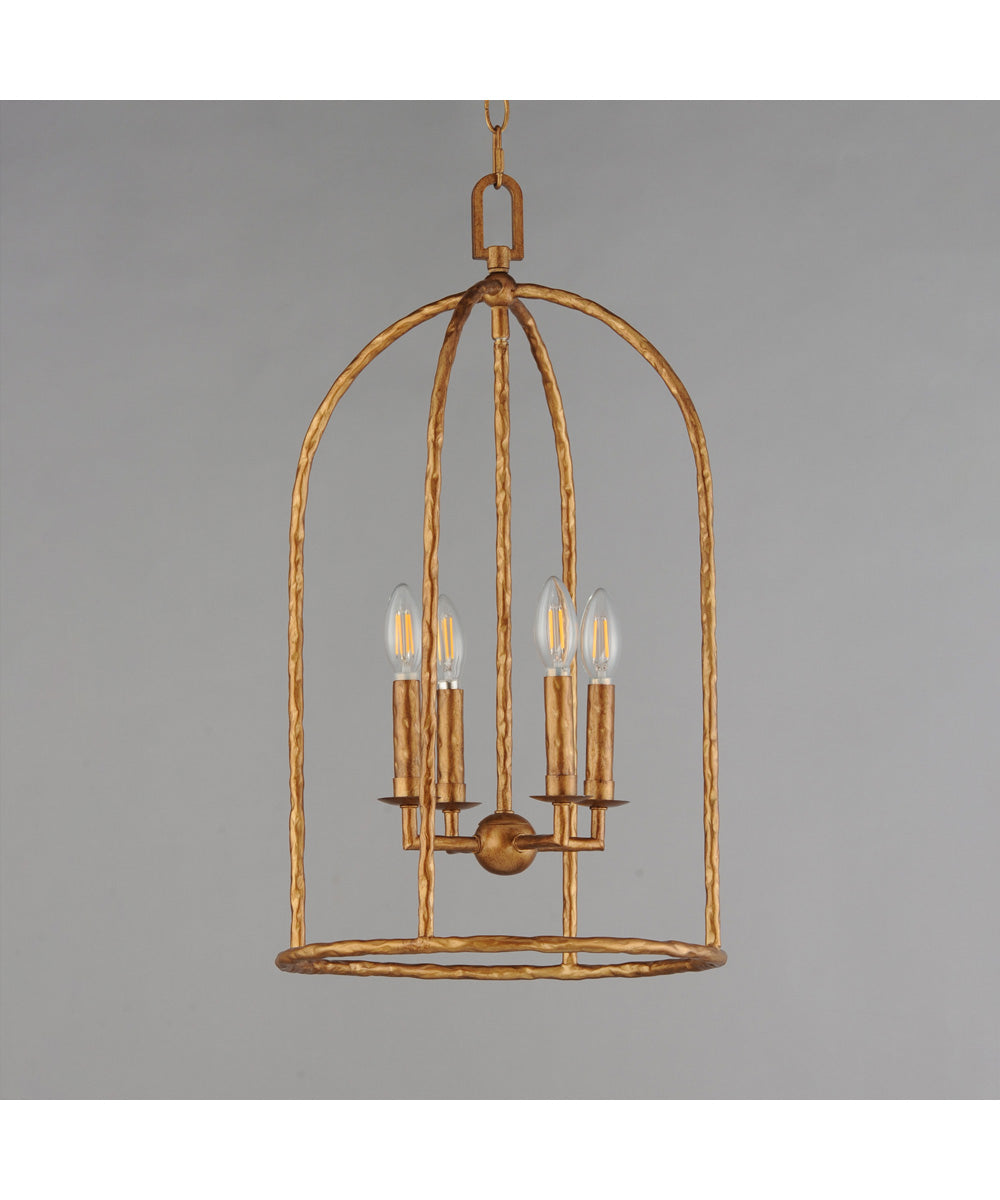 Martel 4-Light Pendant Etruscan Gold