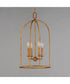 Martel 4-Light Pendant Etruscan Gold