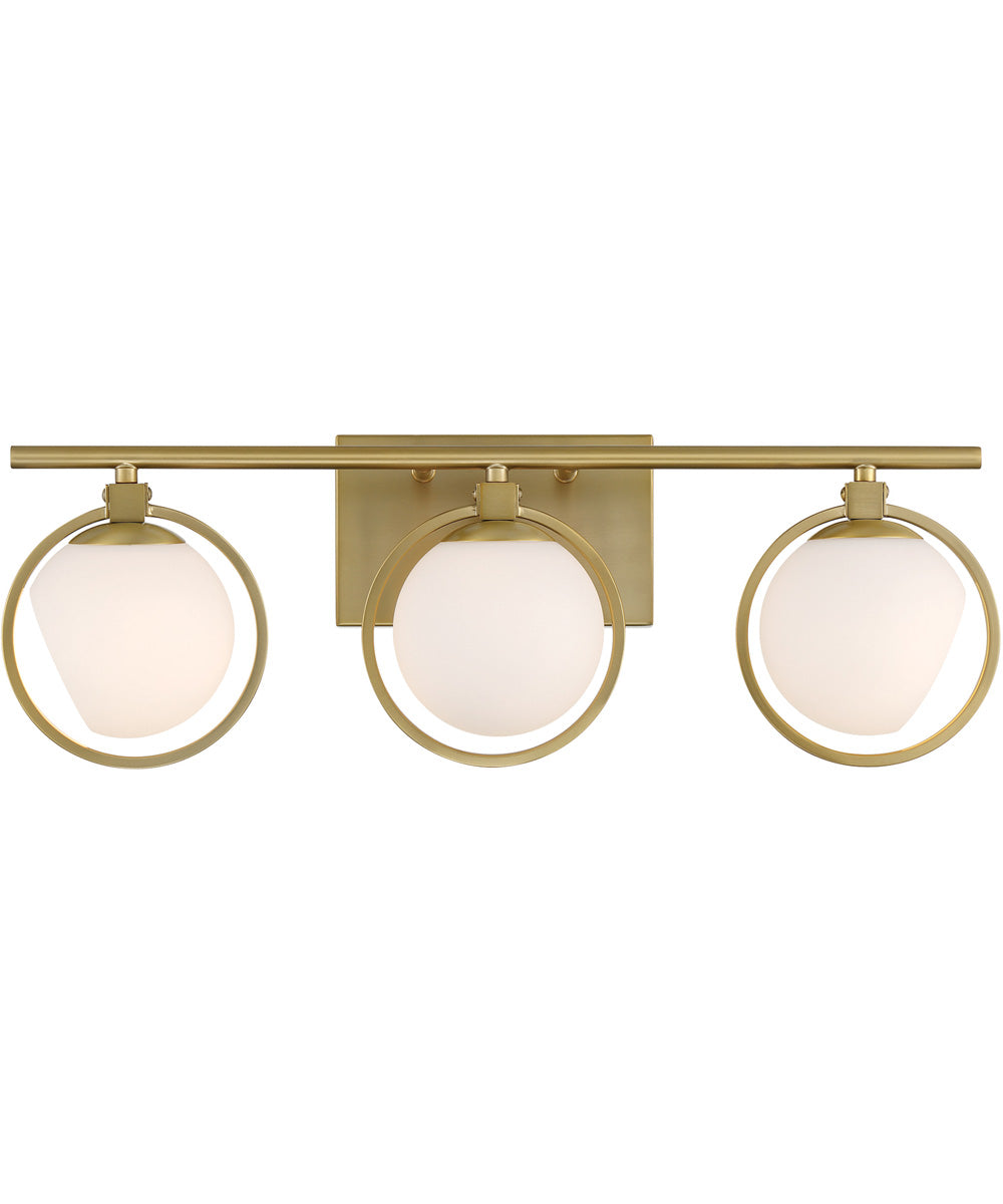 Teatro 3 Light Vanity Brushed Gold