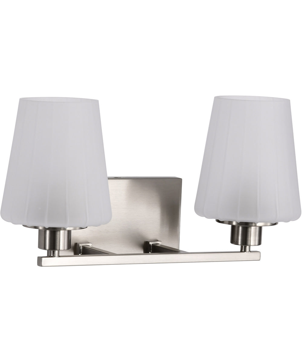 Lune 2-Light Vanity & Wall Brushed Nickel
