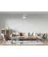 EOS 2 Light Clear Bowl 52" Ceiling Fan 2-Light Fan Brushed Polished Nickel