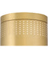 Casey 1-Light Small Flush Mount in Lacquered Brass