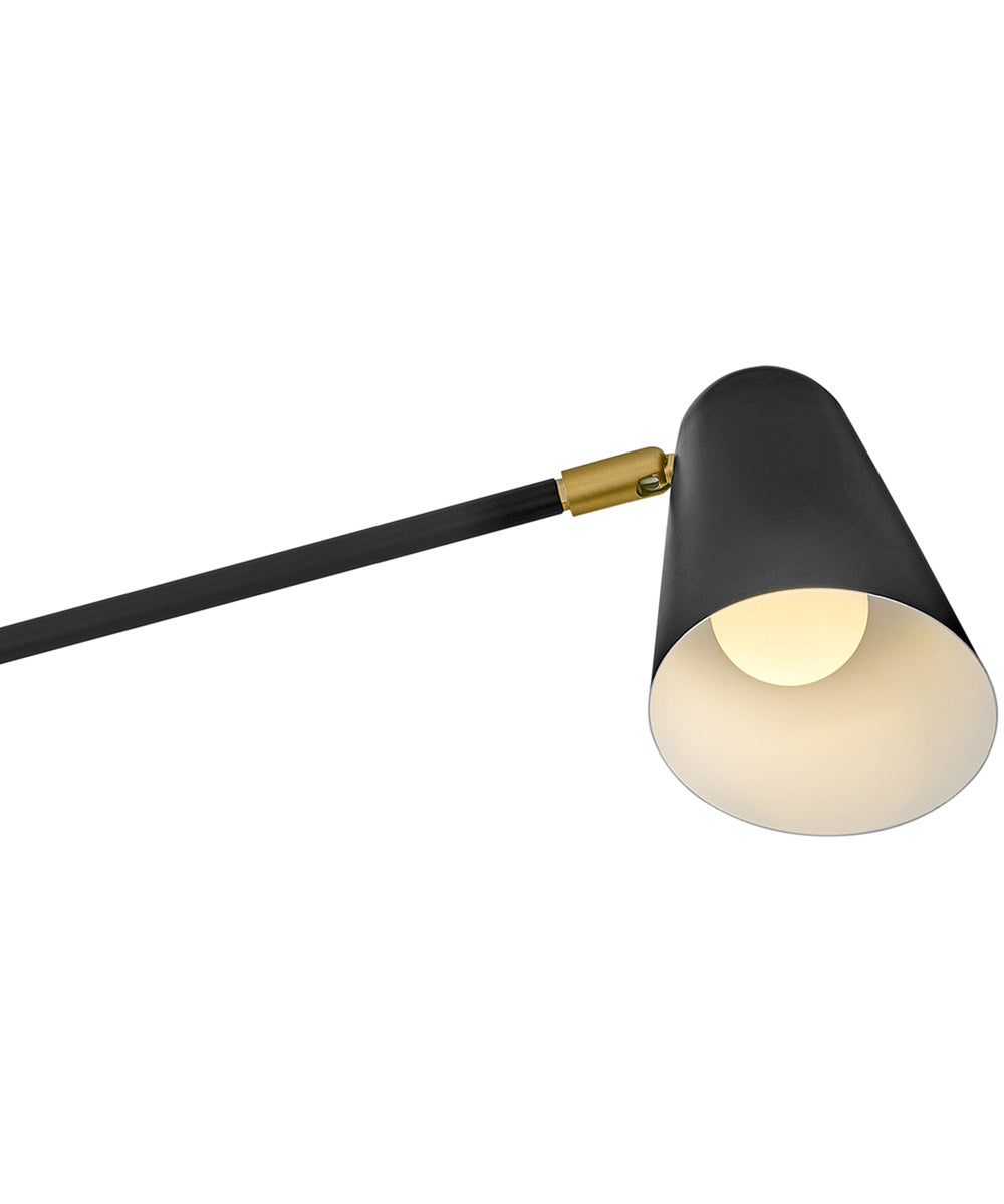 Birdie 2-Light Large Two Light Sconce in Black