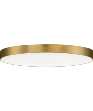 Trim 9 inch RD LED Flush Mount 3000K Satin Brass