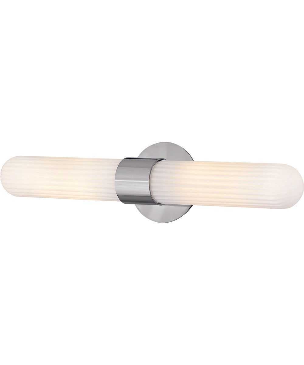 Nina 2-Light Large Two Light Sconce in Chrome