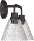 Pleated 2-Light Lighting Flat Black