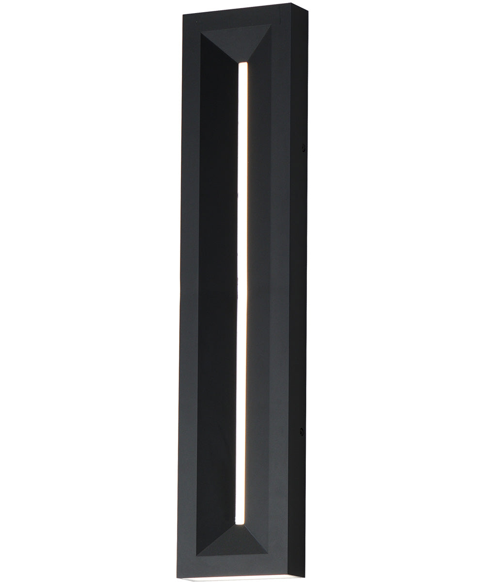 Fosso 24 inch LED Outdoor Wall Sconce - 5cct Black