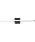 Phase 4 32 in. Large Modern Integrated 3CCT Integrated LED Linear Vanity Light Matte Black