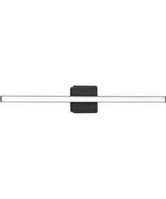 Phase 4 32 in. Large Modern Integrated 3CCT Integrated LED Linear Vanity Light Matte Black