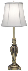 30"H 1-Light Buffet Lamp Burnished Brass