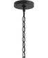 Ilia 1-Light Pendant with Clear Glass Shade Matte Black