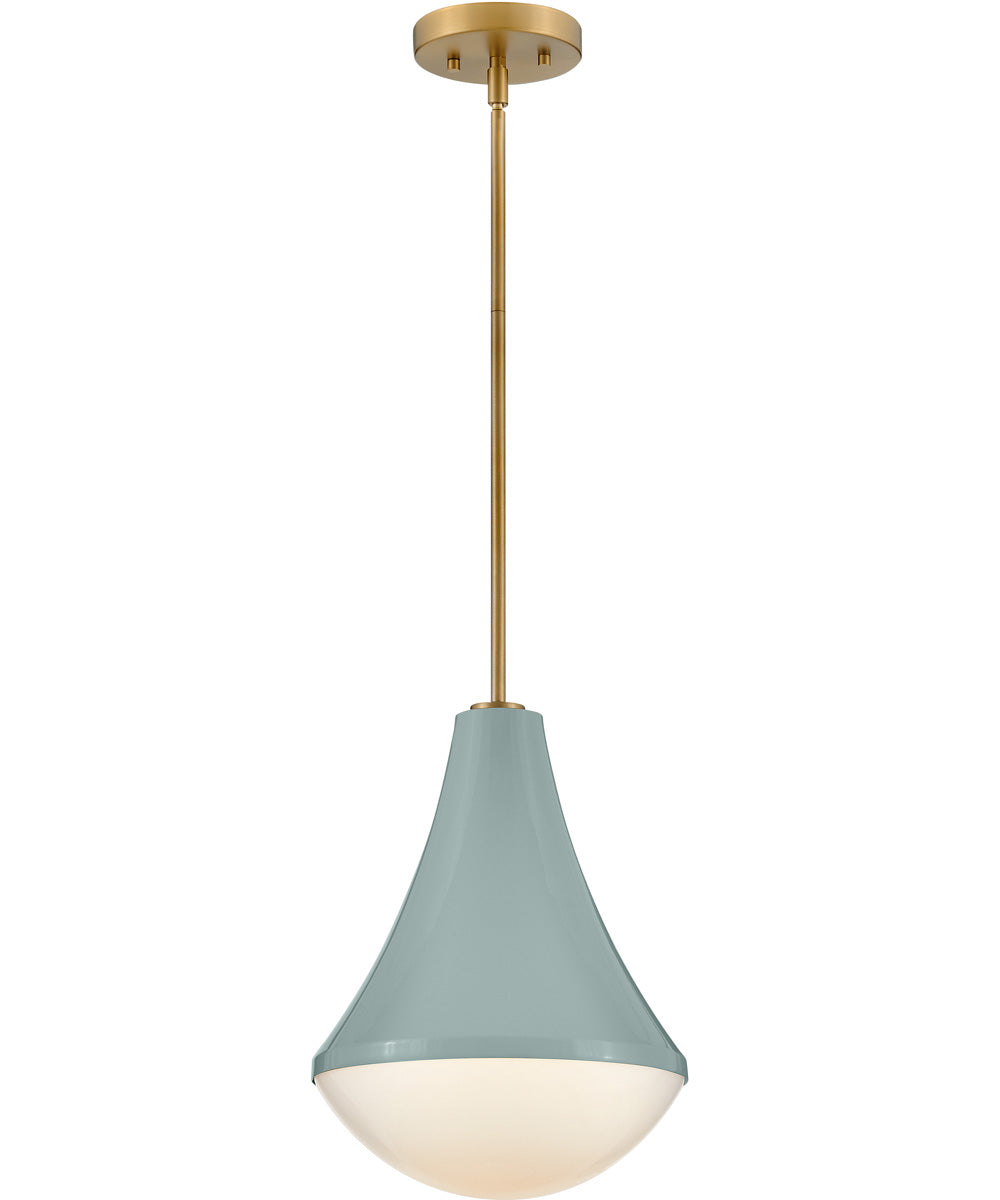 Haddie 1-Light Small Pendant in Seafoam