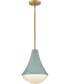 Haddie 1-Light Small Pendant in Seafoam