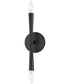 Rome 2-Light Wall Sconce Black