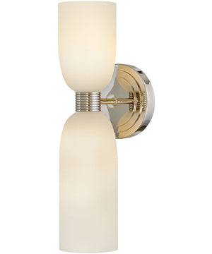 Tallulah 2-Light Medium Two Light Sconce in Polished Nickel