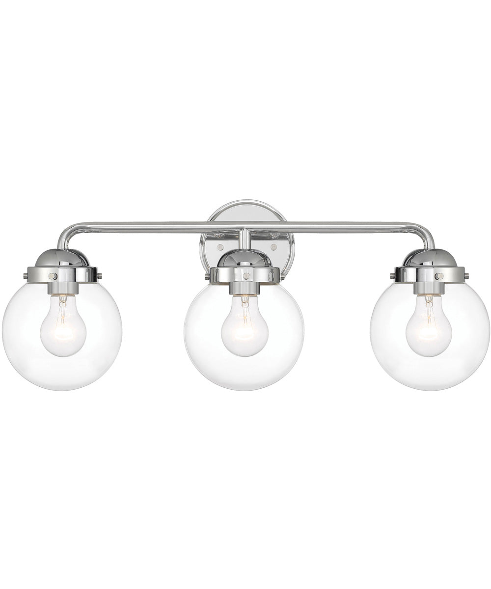 Knoll 3 Light Vanity Chrome
