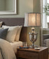 31"H 3-Way Table Lamp Antique Nickel
