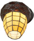 7" Wide Acorn Wall Sconce