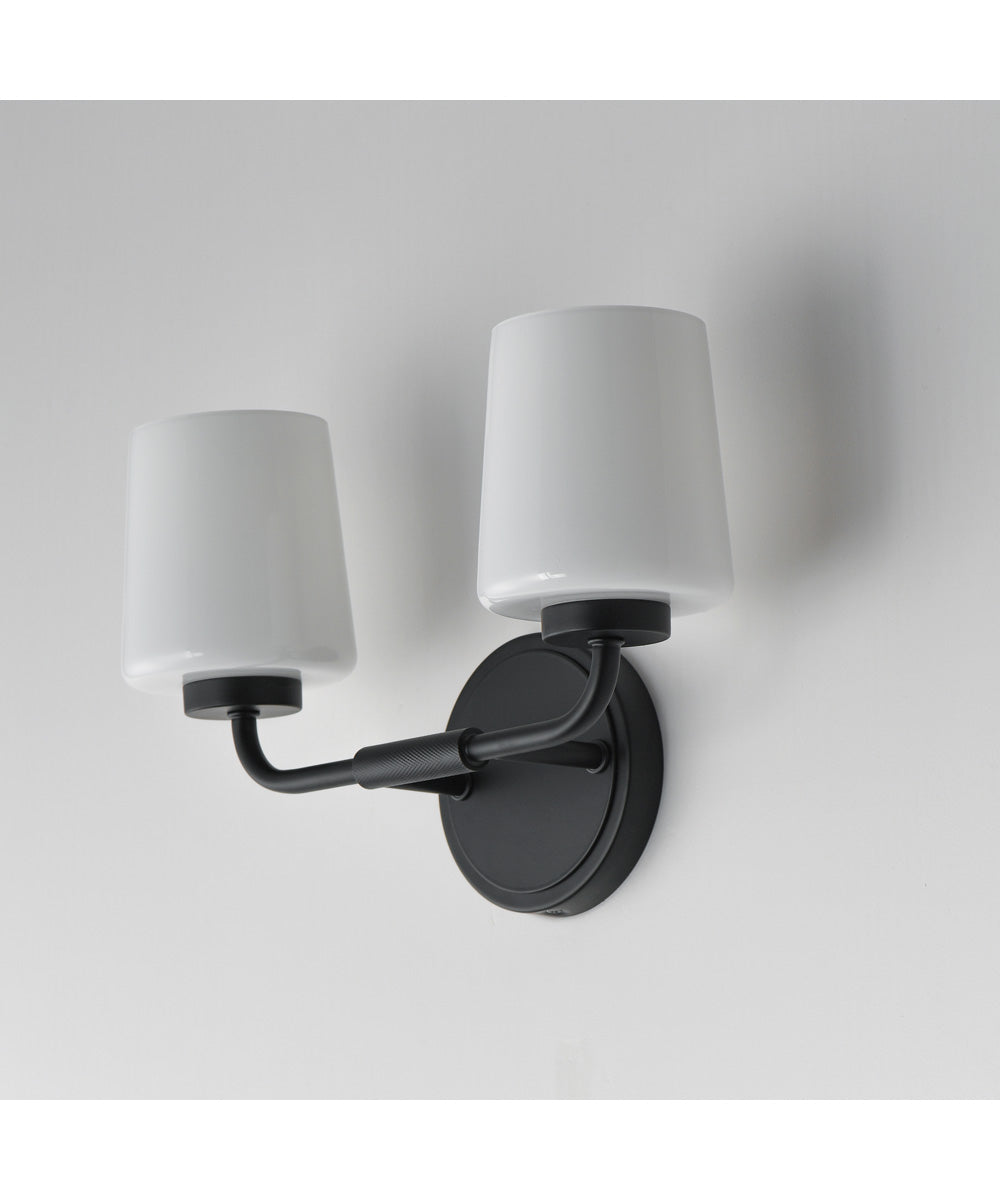 Durham 2-Light Sconce Black