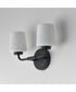Durham 2-Light Sconce Black