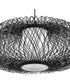 Cordova 1-Light Large Pendant Black Rattan