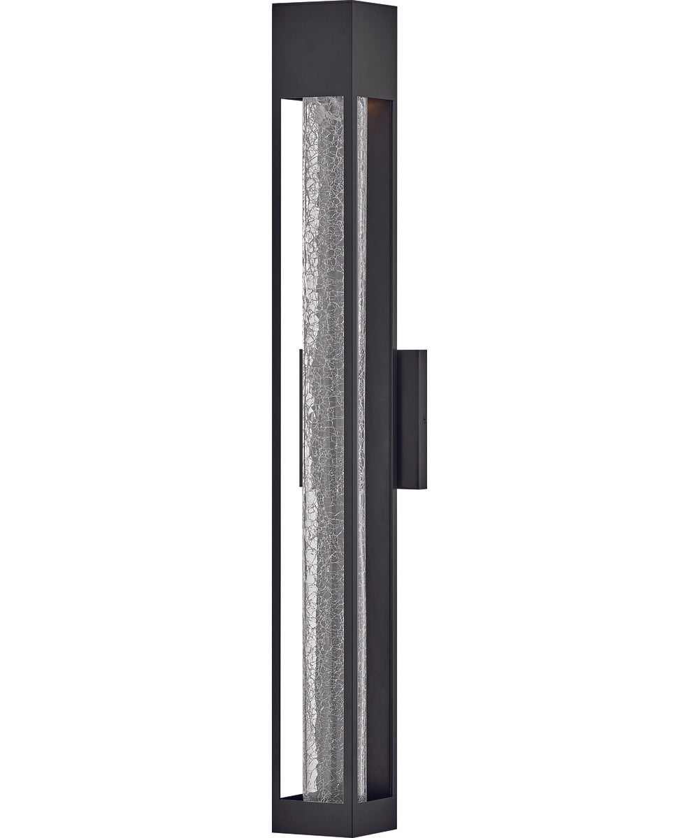 Vapor 1-Light Extra Large Wall Mount Lantern in Black