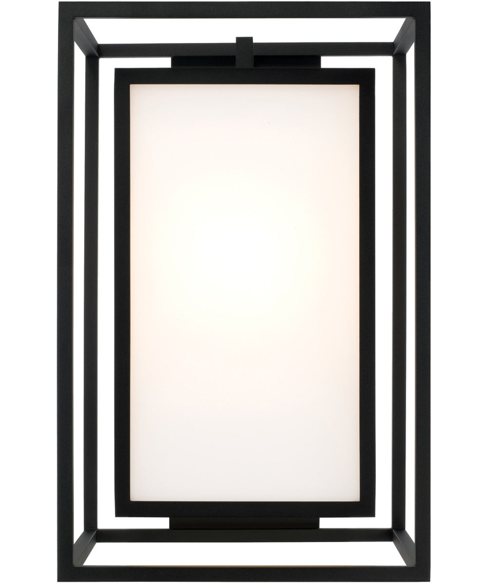 Aiden 1-Light Outdoor Wall-Lantern Black
