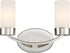 14"W Denver 2-Light Vanity & Wall Polished Nickel