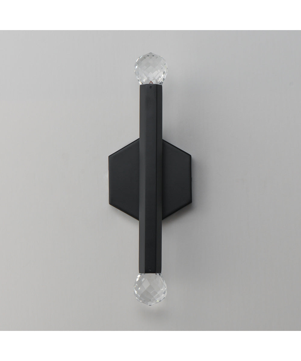 Allumettes 2-Light LED Wall Sconce Black