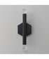 Allumettes 2-Light LED Wall Sconce Black