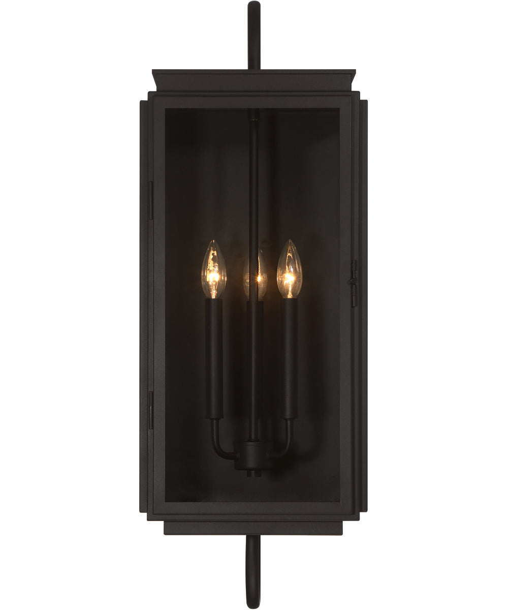 Irving 3-Light Outdoor Lighting Textured Black