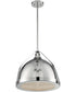 15"H Barbett 1-Light Pendant Polished Nickel