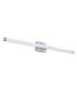 36"W 1-Light LED Round Linear Bath Vanity Light Fixture Brushed Nickel Finish