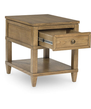 Sharlance Rectangular End Table Light Brown