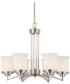 26"W Harmony 6-Light Chandelier Brushed Nickel
