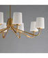 Durham 8-Light Chandelier Natural Aged Brass