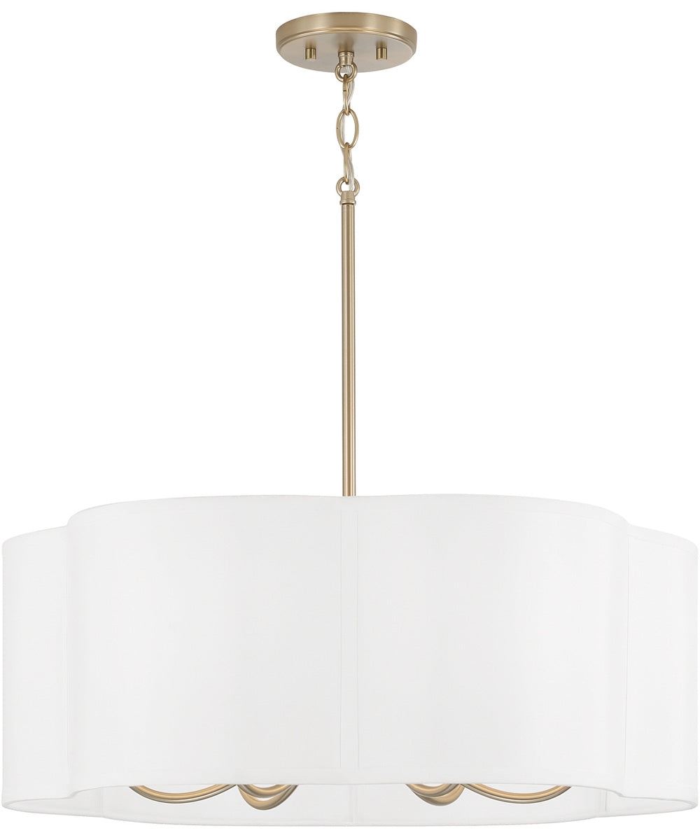 Sabine 6-Light Pendant Matte Brass