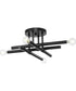 Arya 4-Light 20" Semi-Flush Mount Light Matte Black