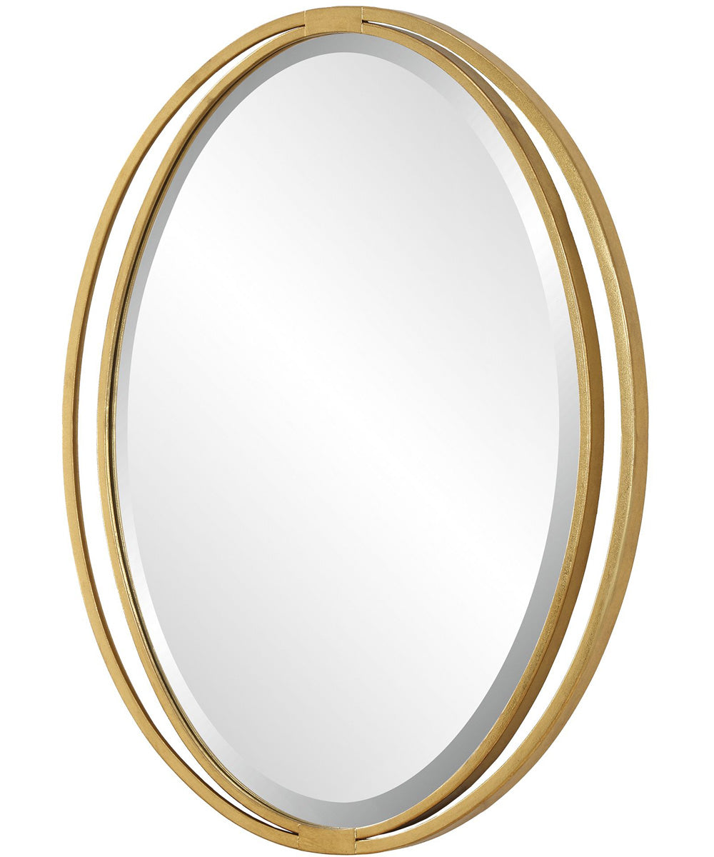 Rhodes Gold Oval Mirror