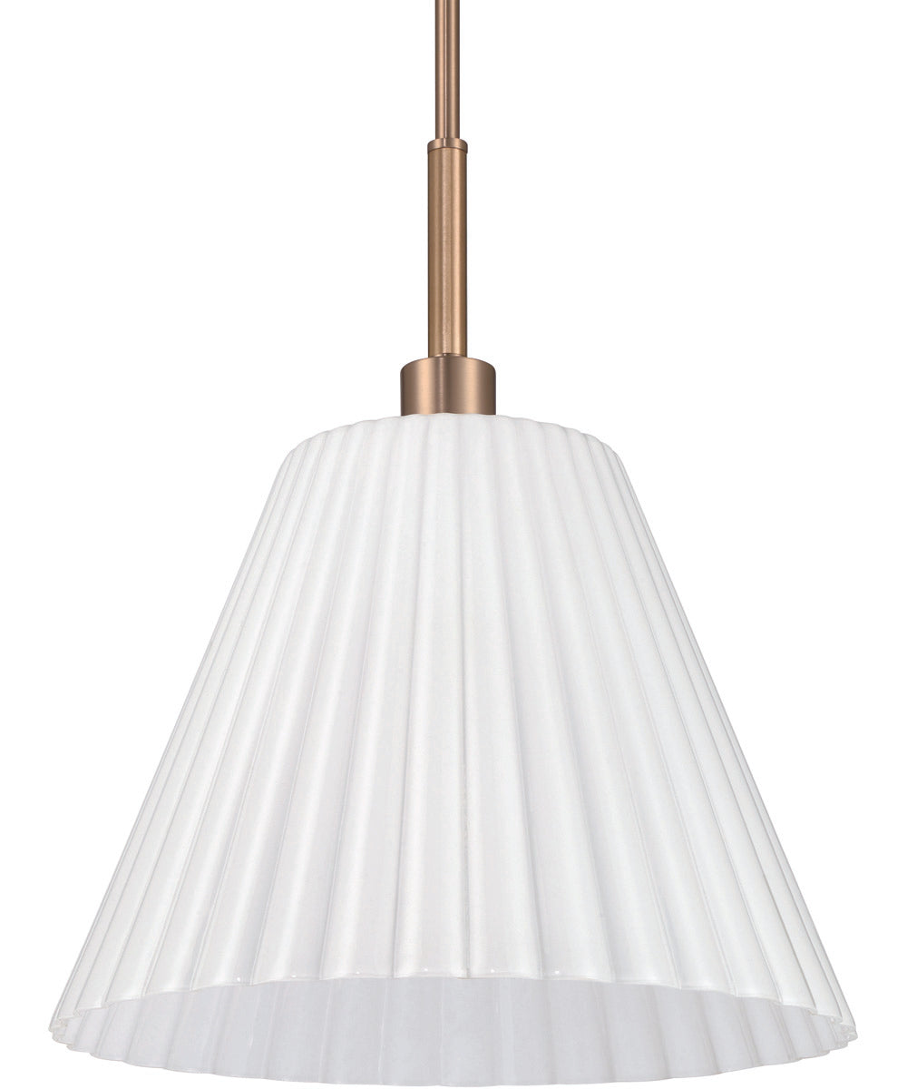 Pleated II 1-Light Lighting Premium Bronze