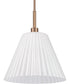 Pleated II 1-Light Lighting Premium Bronze