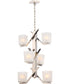 19"W Timone 6-Light Pendant Polished Nickel