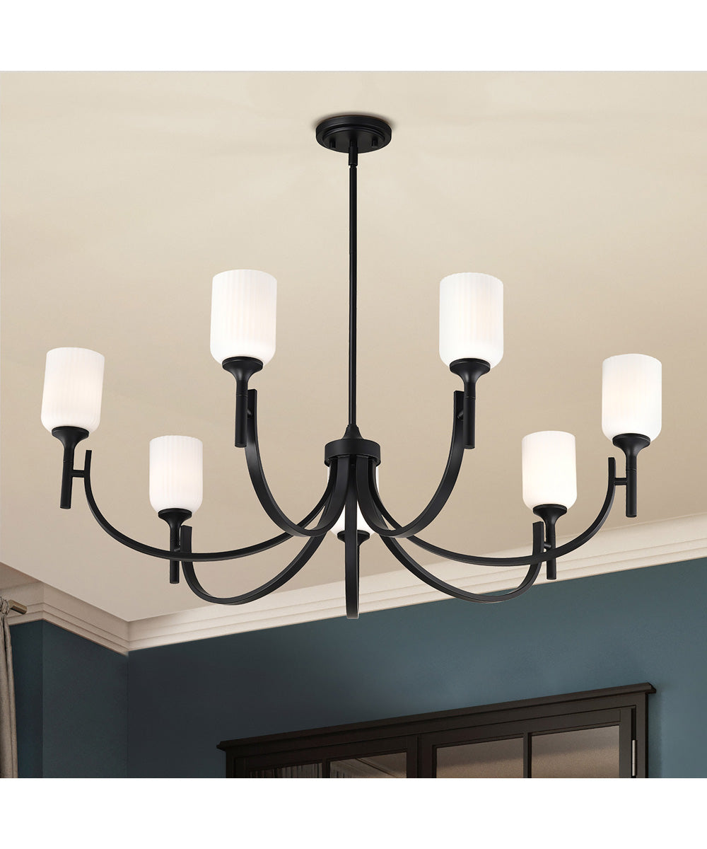 Solara 7-Light Chandelier Matte Black