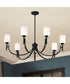 Solara 7-Light Chandelier Matte Black