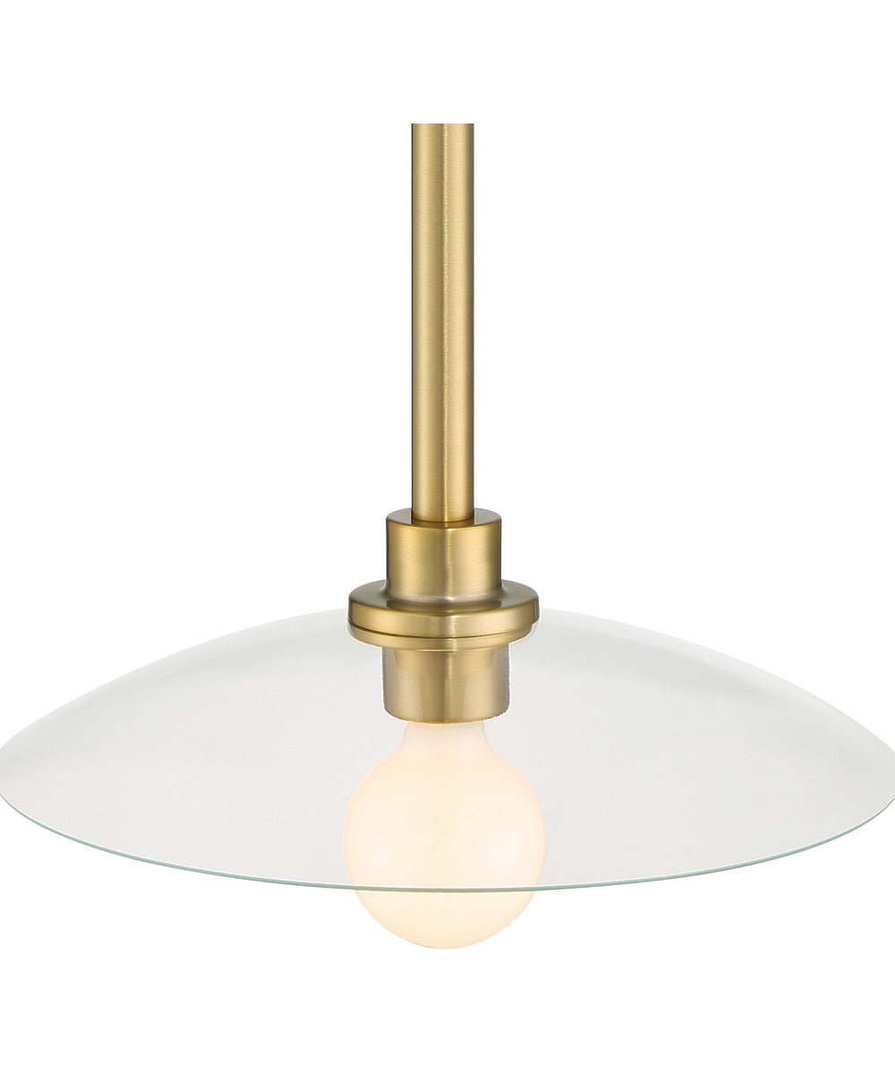 Litto 1 Light Pendant Brushed Gold