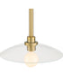 Litto 1 Light Pendant Brushed Gold