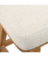 Klismos Off-White Fabric Counter Stool