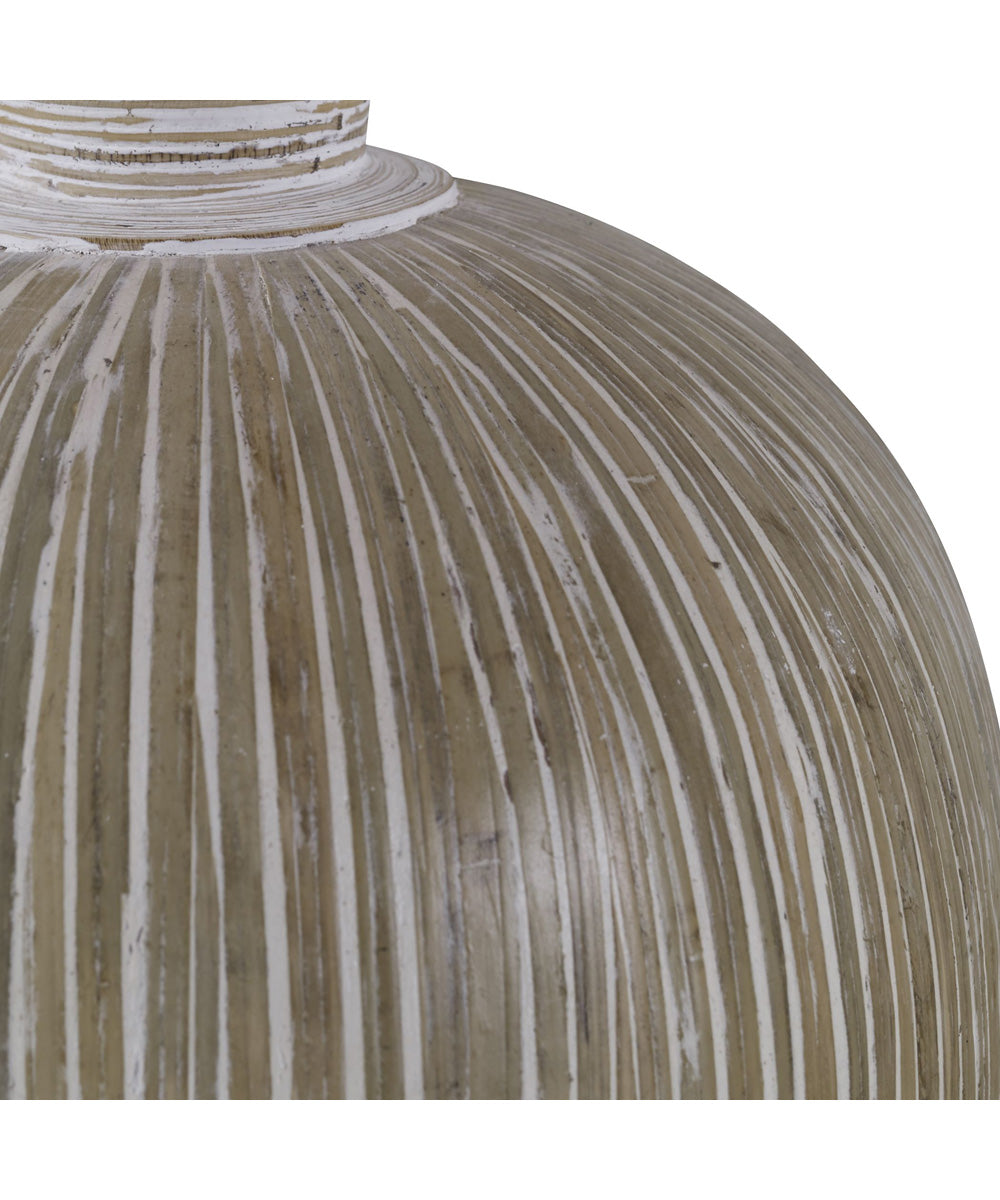 Islander White Washed Vases, Set of 2