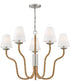 Harwich 5-Light Medium Chandelier in Polished Nickel