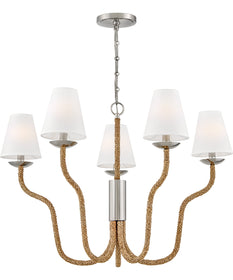 Harwich 5-Light Medium Chandelier in Polished Nickel